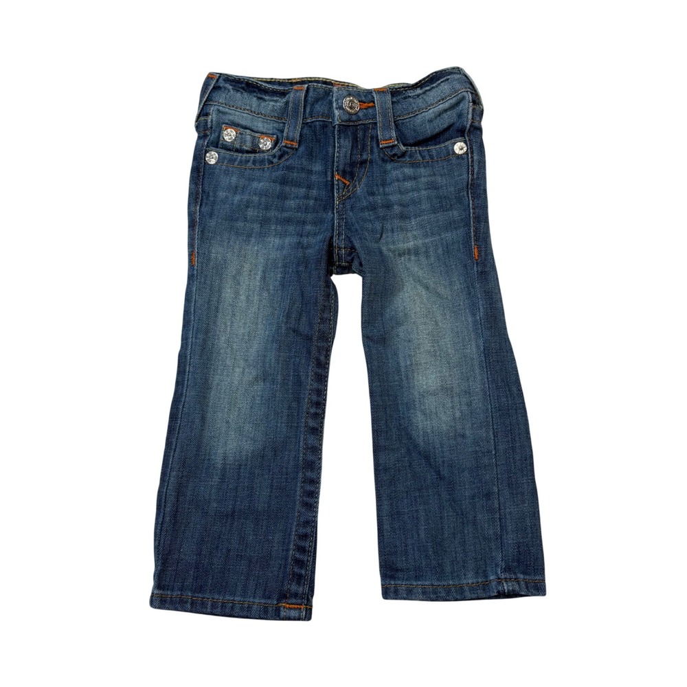 True Religion Toddler Boys‎ 2T Straight Leg Jeans Medium Wash Blue